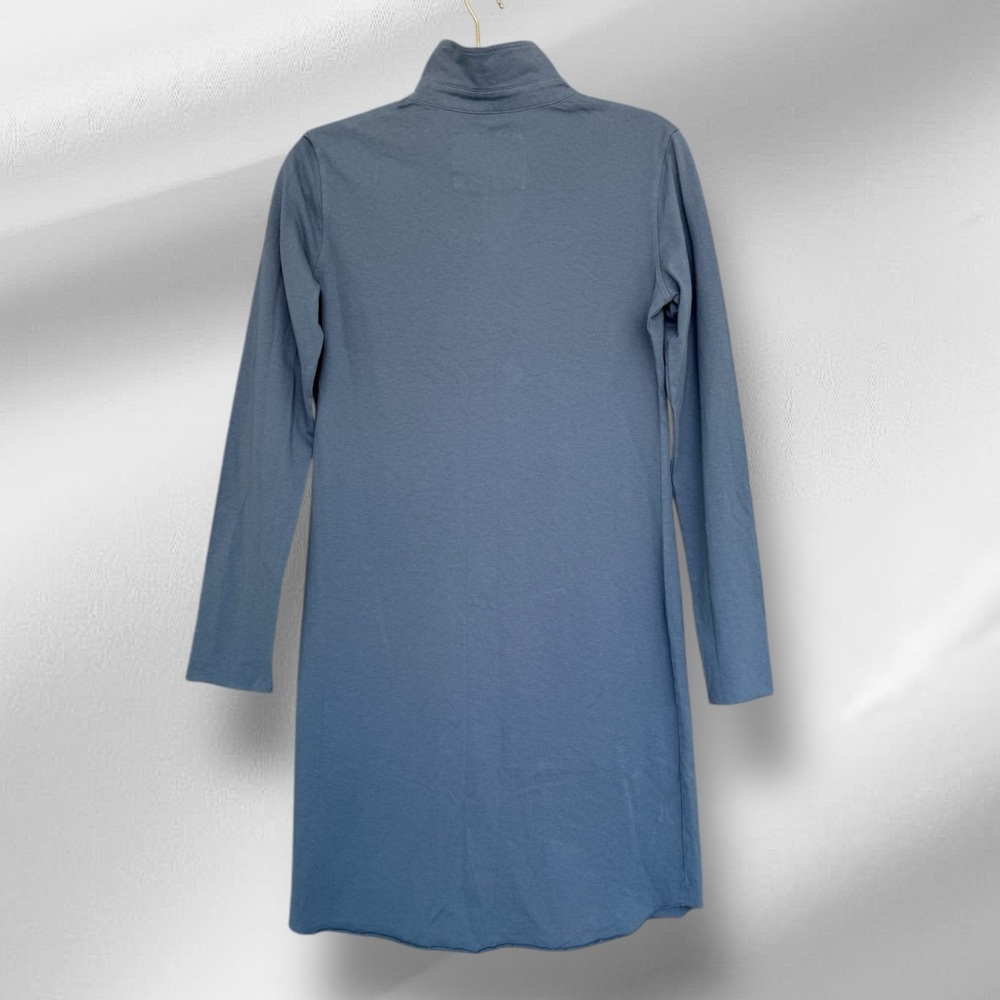 0610 Frank & Eileen Nicole Popover Long Sleeve Henley Shirt Dress Jean XS NWT - Picture 3 of 8